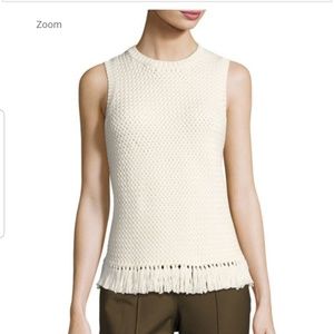 NWT Theory Meenara Crosshatch Knit Sweater, Sz. L